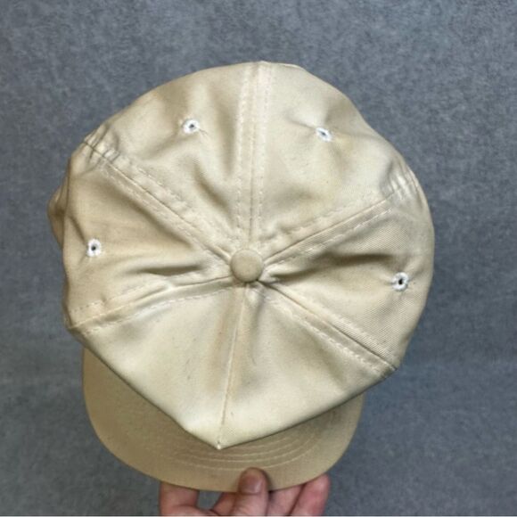 Vintage CIBA Hat Adult OSFA Beige 5 Panel Rope Brim Snapback Work Wear Company - Picture 6 of 10